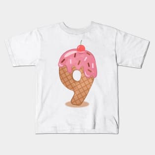 Ice cream number 9 Kids T-Shirt